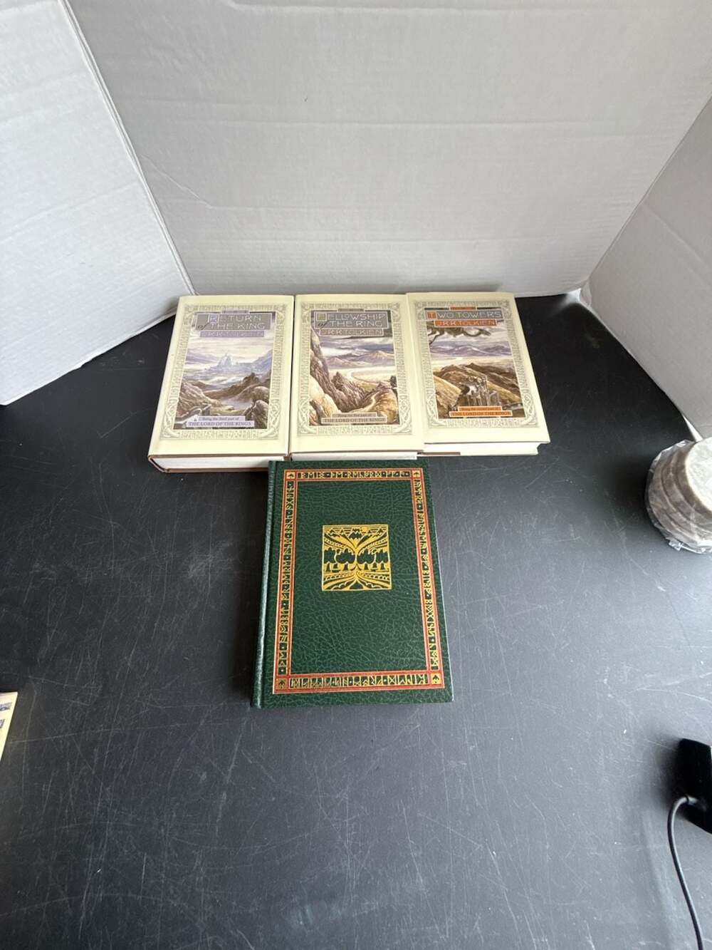 J.R.R. Tolkien The Lord of the Rings Trilogy and The Hobbit 4-Book Hardcover Set